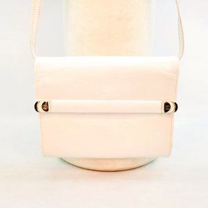 GUCCI GG VINTAGE Authentic. Ivory Satchet Vitello Convertible Crossbody - Clutch
